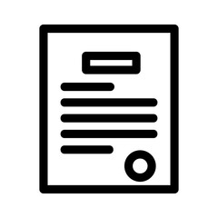 contract icon or logo isolated sign symbol vector illustration - high quality black style vector icons
