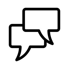 Fototapeta premium conversation icon or logo isolated sign symbol vector illustration - high quality black style vector icons 