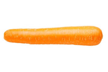 Cutout real fresh orange carrot