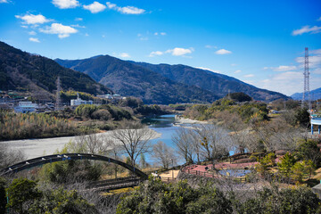 吉野川ハイウェイオアシスからの景色
