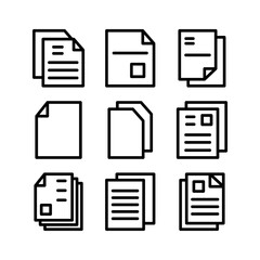 documents icon or logo isolated sign symbol vector illustration - high quality black style vector icons
