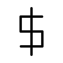 dollar icon or logo isolated sign symbol vector illustration - high quality black style vector icons
