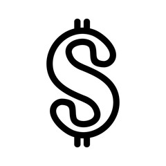 dollar icon or logo isolated sign symbol vector illustration - high quality black style vector icons
