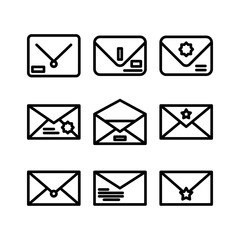 envelope icon or logo isolated sign symbol vector illustration - high quality black style vector icons
