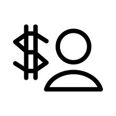 financial advisor icon or logo isolated sign symbol vector illustration - high quality black style vector icons
