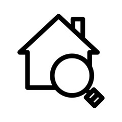 home search icon or logo isolated sign symbol vector illustration - high quality black style vector icons
