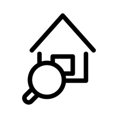 home search icon or logo isolated sign symbol vector illustration - high quality black style vector icons
