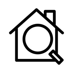 home search icon or logo isolated sign symbol vector illustration - high quality black style vector icons
