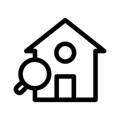 home search icon or logo isolated sign symbol vector illustration - high quality black style vector icons
