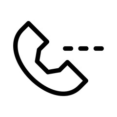 phone call icon or logo isolated sign symbol vector illustration - high quality black style vector icons
