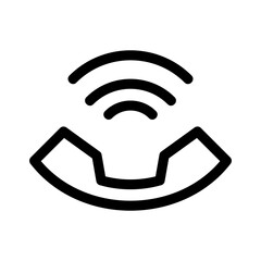 phone call icon or logo isolated sign symbol vector illustration - high quality black style vector icons
