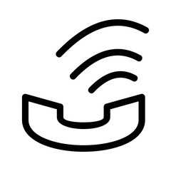 phone call icon or logo isolated sign symbol vector illustration - high quality black style vector icons
