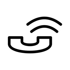 phone call icon or logo isolated sign symbol vector illustration - high quality black style vector icons
