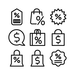 sale icon or logo isolated sign symbol vector illustration - high quality black style vector icons
