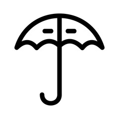 umbrella icon or logo isolated sign symbol vector illustration - high quality black style vector icons

