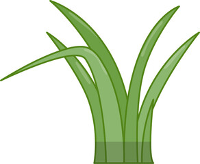 Clump of grass flat icon PNG
