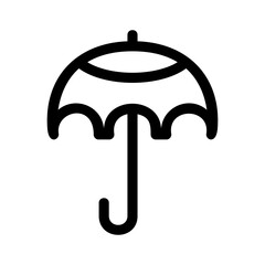 umbrella icon or logo isolated sign symbol vector illustration - high quality black style vector icons
