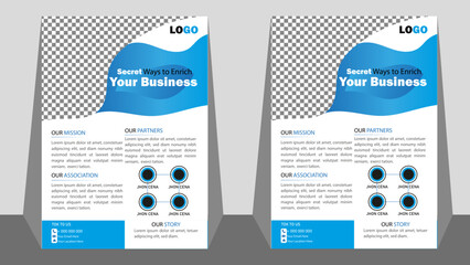  Corporate business flyer template design . marketing, business proposal, promotion, advertise, publication, cover page. new digital marketing flyer set.