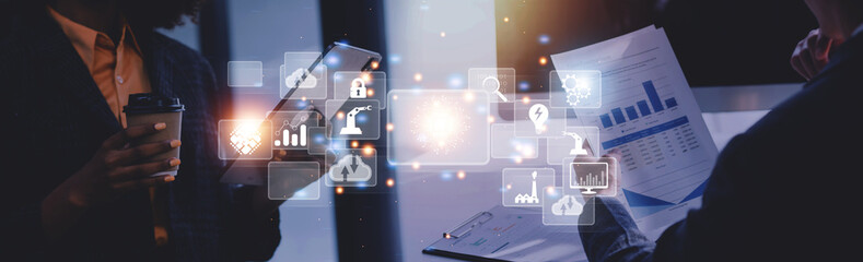 Digital transformation technology strategy, digitization and digitalization of business processes...