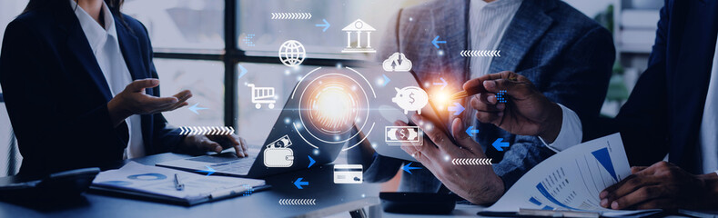 futuristic digital processing of biometric identification fingerprint scanner for access personal financial data. surveillance and security scanning of digital programs cyber futuristic applications