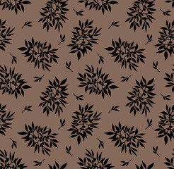 Seamless flowers pattern, floral print.