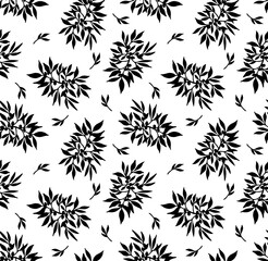 Seamless flowers pattern, floral print.
