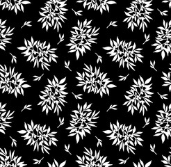 Seamless flowers pattern, floral print.