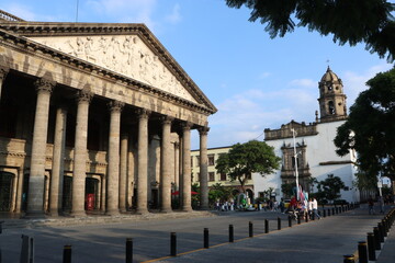 El teatro Degollado en el centro hist&oacute;rico de la ciudad de Guadalajara Jalisco M&eacute;xico