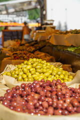 fruit and vegetables in market