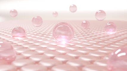 3D cosmetic Magic serum moisturizes and closes up sagging skin cells. Modern moisturizers are used to brighten dark skin tones. Age spots or freckles serum.