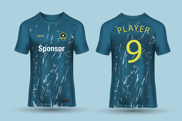Sports jersey design for sublimation