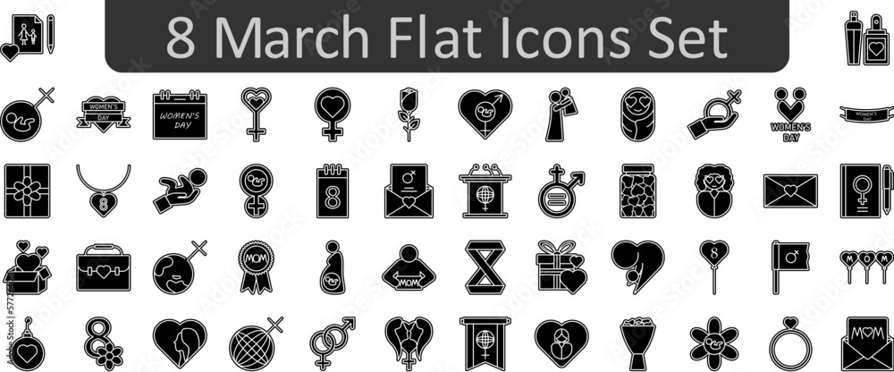 Poster 44628flat icons set. web icon set. website set icon vector.