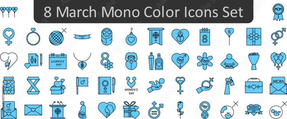 Poster 44628mono color icons set. web icon set. website set icon vector.