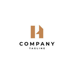 Letter H logo icon design template
