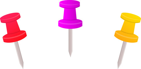 isolated pushpin paper icon png