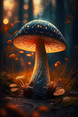 mushrooms in the forest