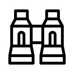 Fototapeta premium binoculars icon or logo isolated sign symbol vector illustration - high-quality black style vector icons 