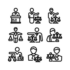 business law icon or logo isolated sign symbol vector illustration - high quality black style vector icons
