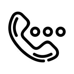 calling icon or logo isolated sign symbol vector illustration - high quality black style vector icons
