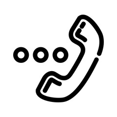 calling icon or logo isolated sign symbol vector illustration - high quality black style vector icons
