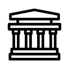 court icon or logo isolated sign symbol vector illustration - high quality black style vector icons
