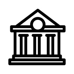 court icon or logo isolated sign symbol vector illustration - high quality black style vector icons
