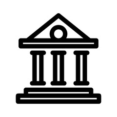 court icon or logo isolated sign symbol vector illustration - high quality black style vector icons
