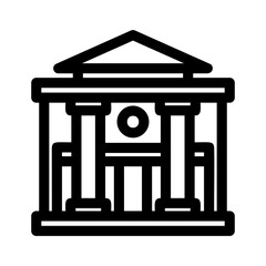 court icon or logo isolated sign symbol vector illustration - high quality black style vector icons
