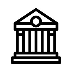 court icon or logo isolated sign symbol vector illustration - high quality black style vector icons
