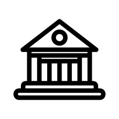 court icon or logo isolated sign symbol vector illustration - high quality black style vector icons
