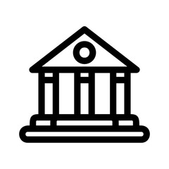 court icon or logo isolated sign symbol vector illustration - high quality black style vector icons
