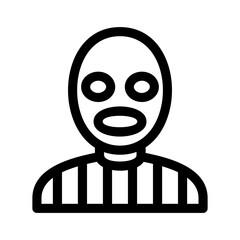 criminal icon or logo isolated sign symbol vector illustration - high-quality black style vector icons
