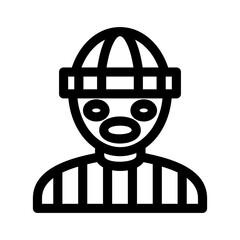 criminal icon or logo isolated sign symbol vector illustration - high-quality black style vector icons
