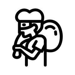 criminal icon or logo isolated sign symbol vector illustration - high-quality black style vector icons
